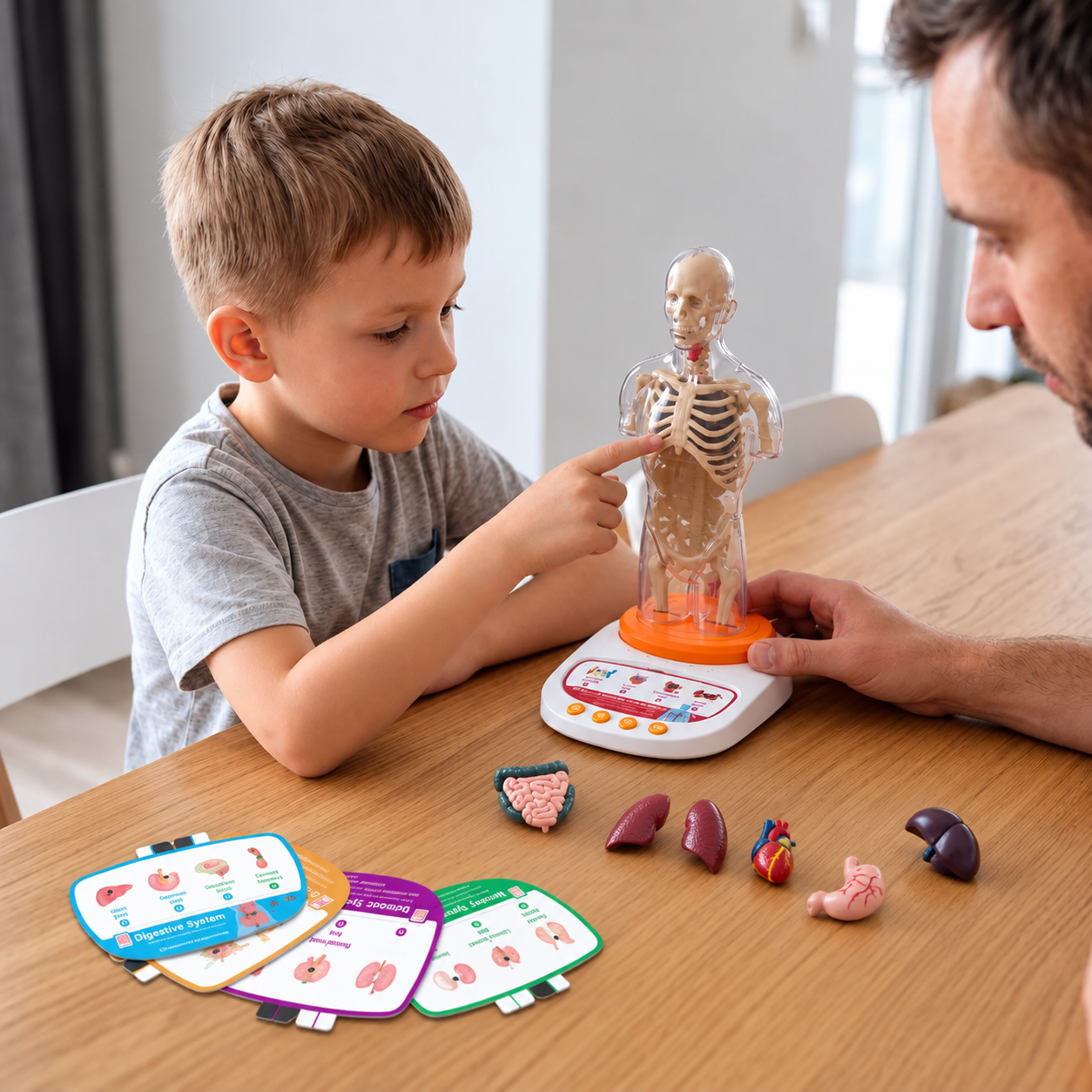 Interactive Talking Anatomy Model with Removable Organs & Audio-Guided Learning