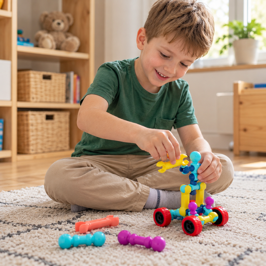 Educational DIY Building Set with Movable Joints