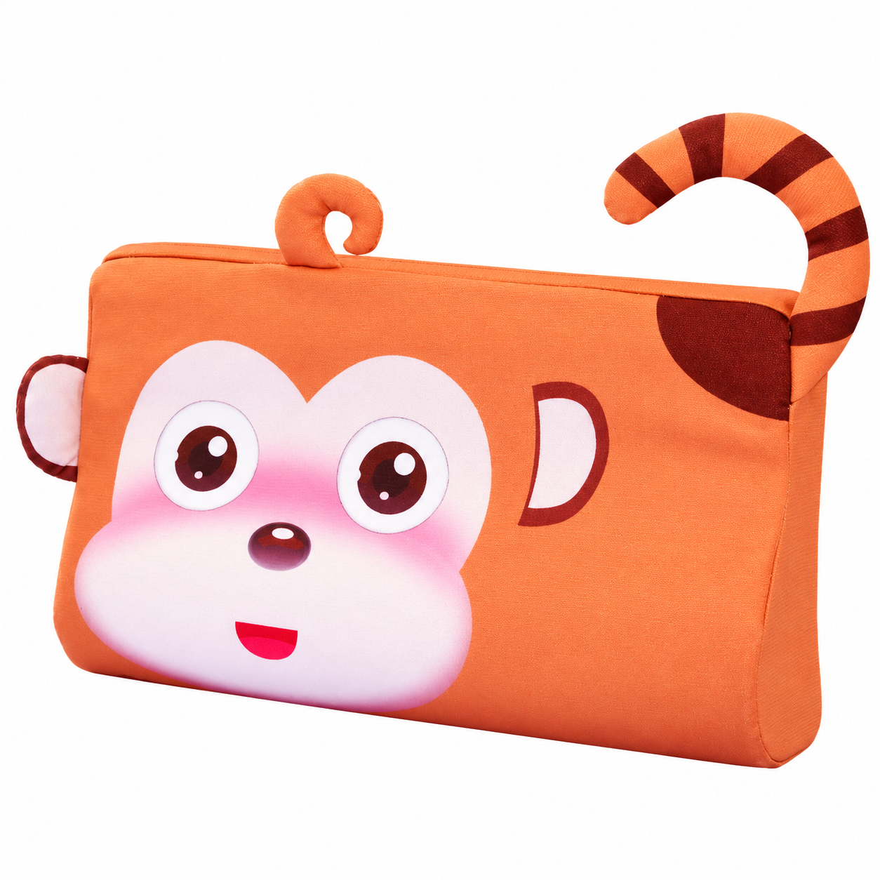 Calming Ergonomic Kids’ Pillow with Cartoon Animal Pillowcase