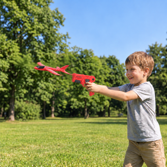 Foam Glider Airplane Launcher Set