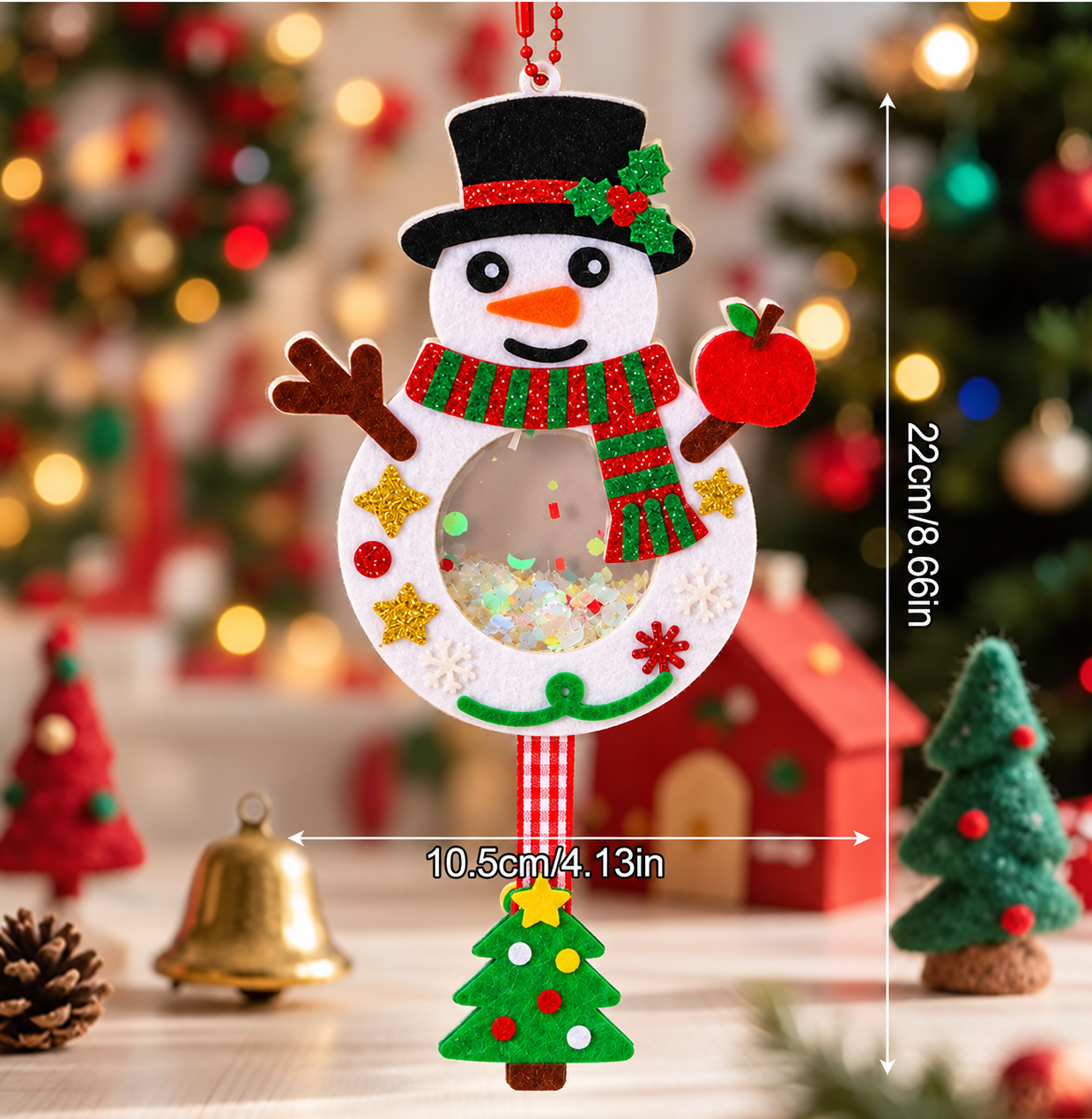 DIY Christmas Shaker Ornament Craft Kit for Kids