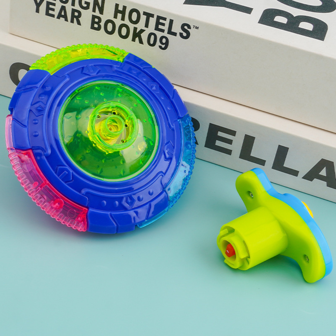 Luminous spinning top toy