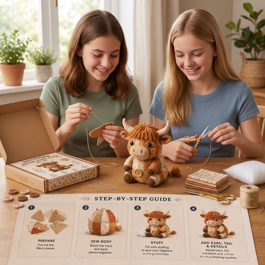 DIY Animal Sewing Kit – Handmade Fabric Ornament Craft Set