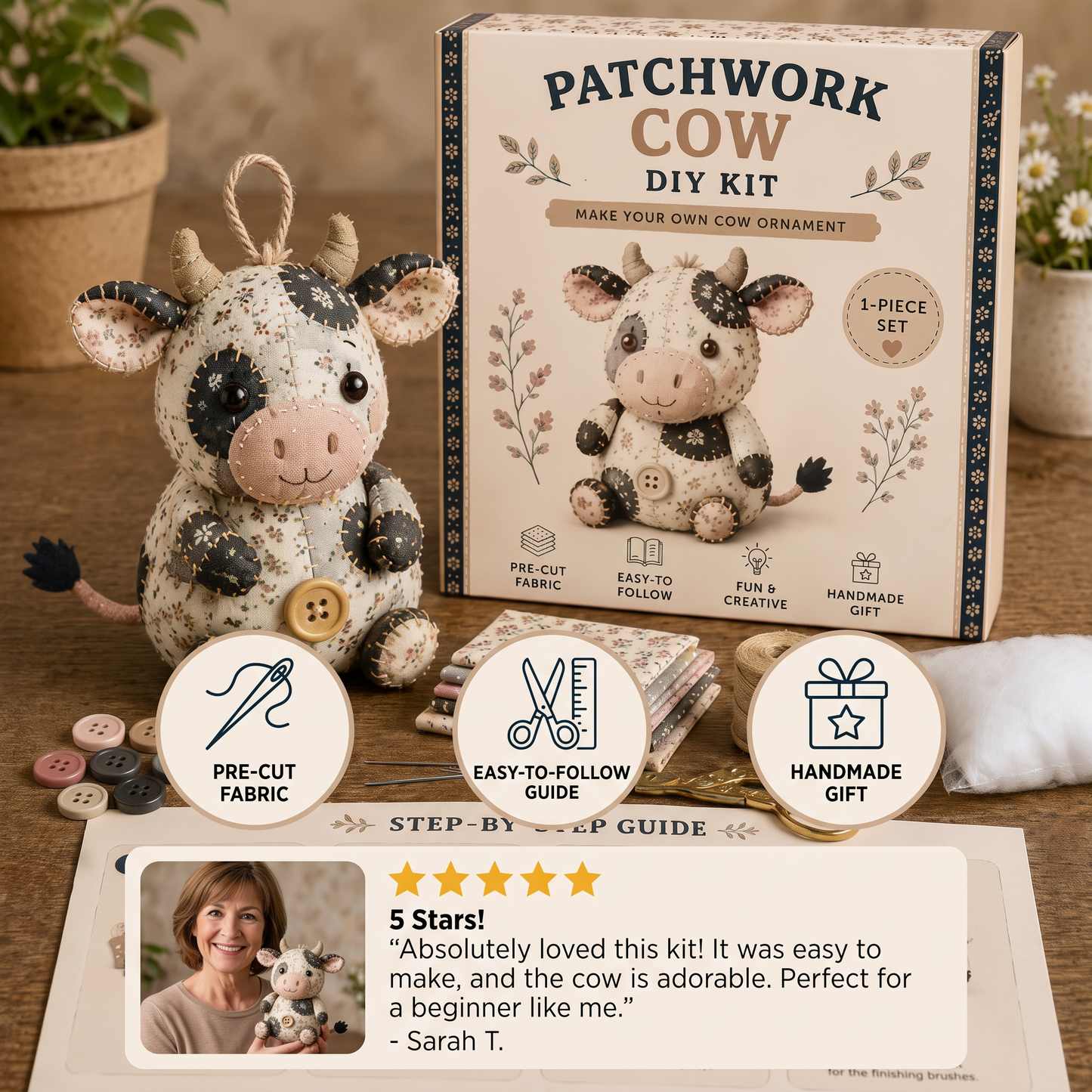 DIY Animal Sewing Kit – Handmade Fabric Ornament Craft Set