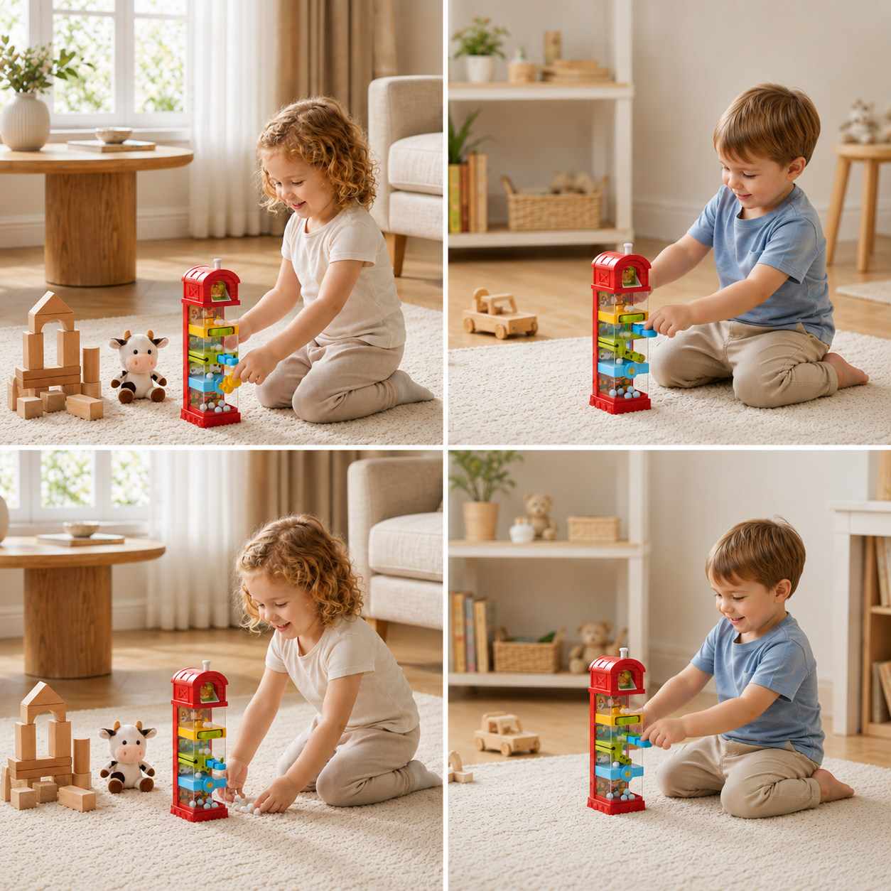 Interactive Farm Ball Run Toy for Fine Motor & Problem-Solving Skills