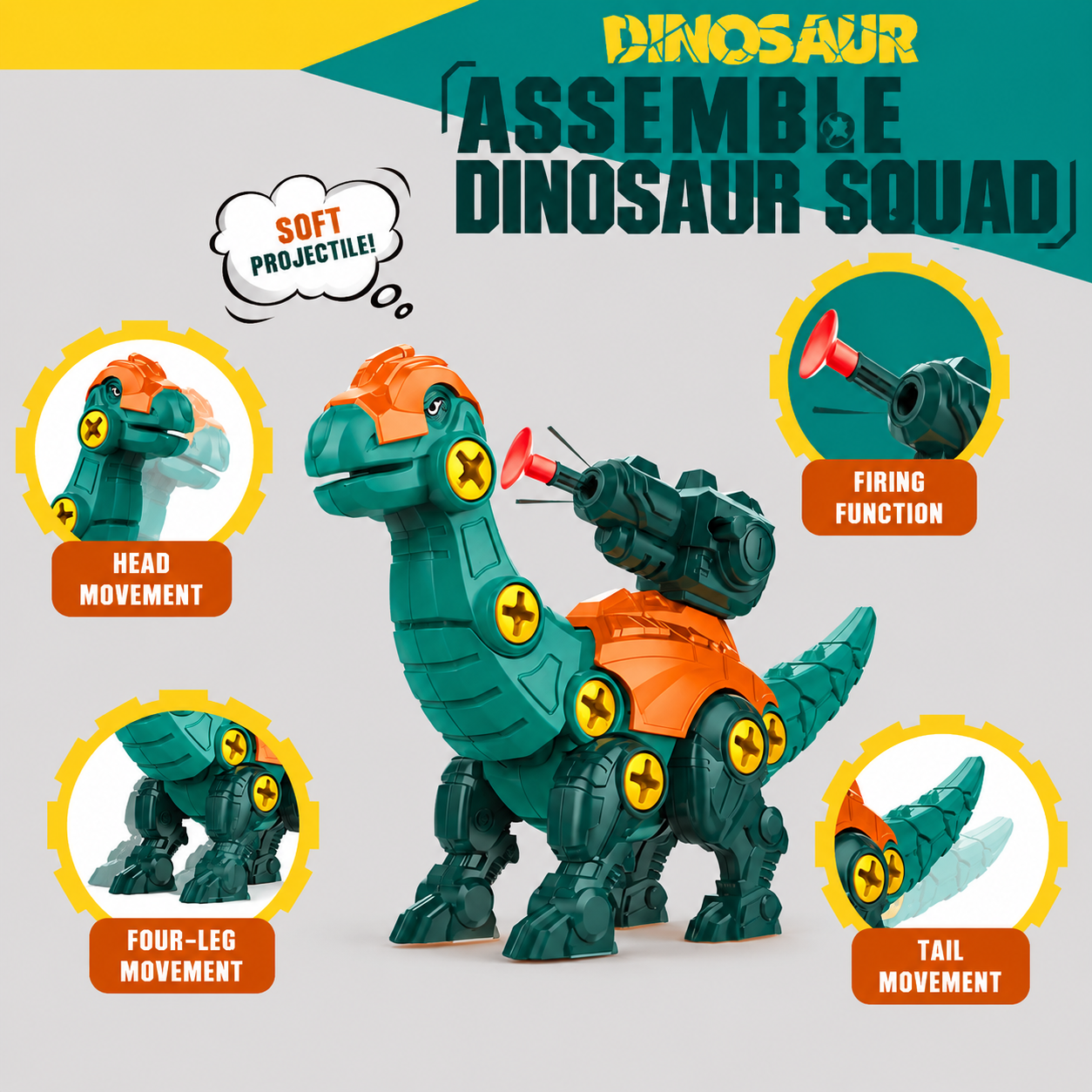 DIY Build & Transform Dinosaur Egg Toy