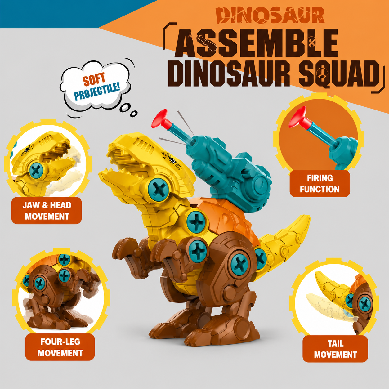 DIY Build & Transform Dinosaur Egg Toy