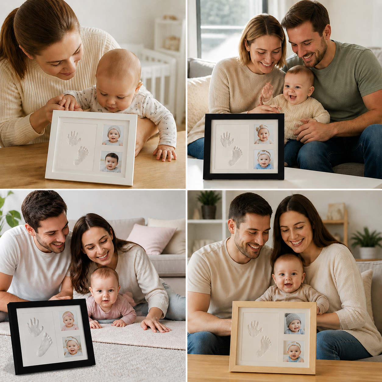 DIY Kids Handprint Keepsake Frame Kit – Hand Impression & Photo Display