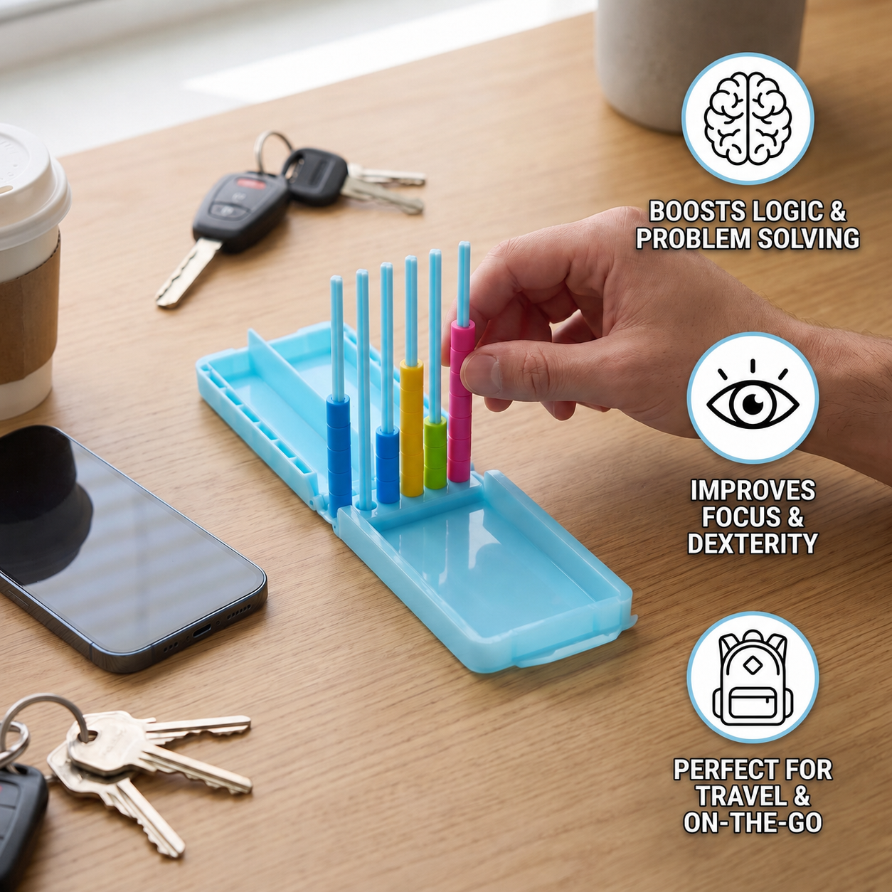 Mini Color Stack Challenge – Portable Brain Training Game