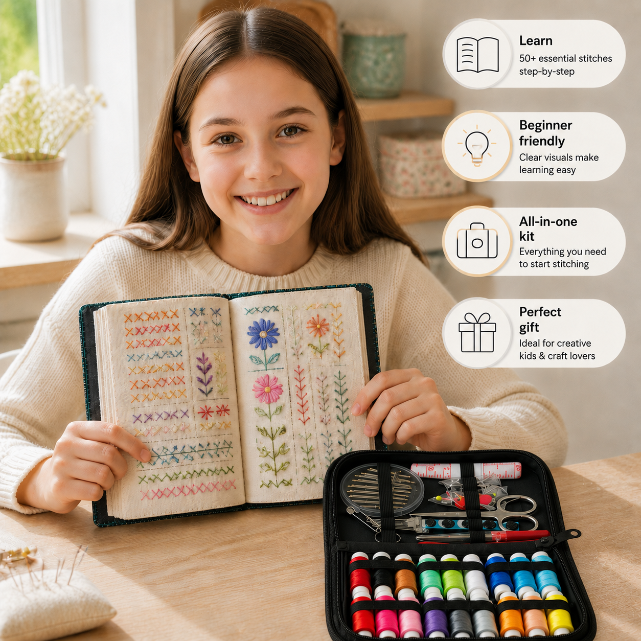 Embroidery Stitch Guide Book