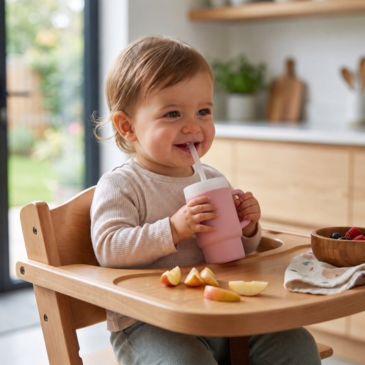 Leakproof Silicone Toddler Straw Cup