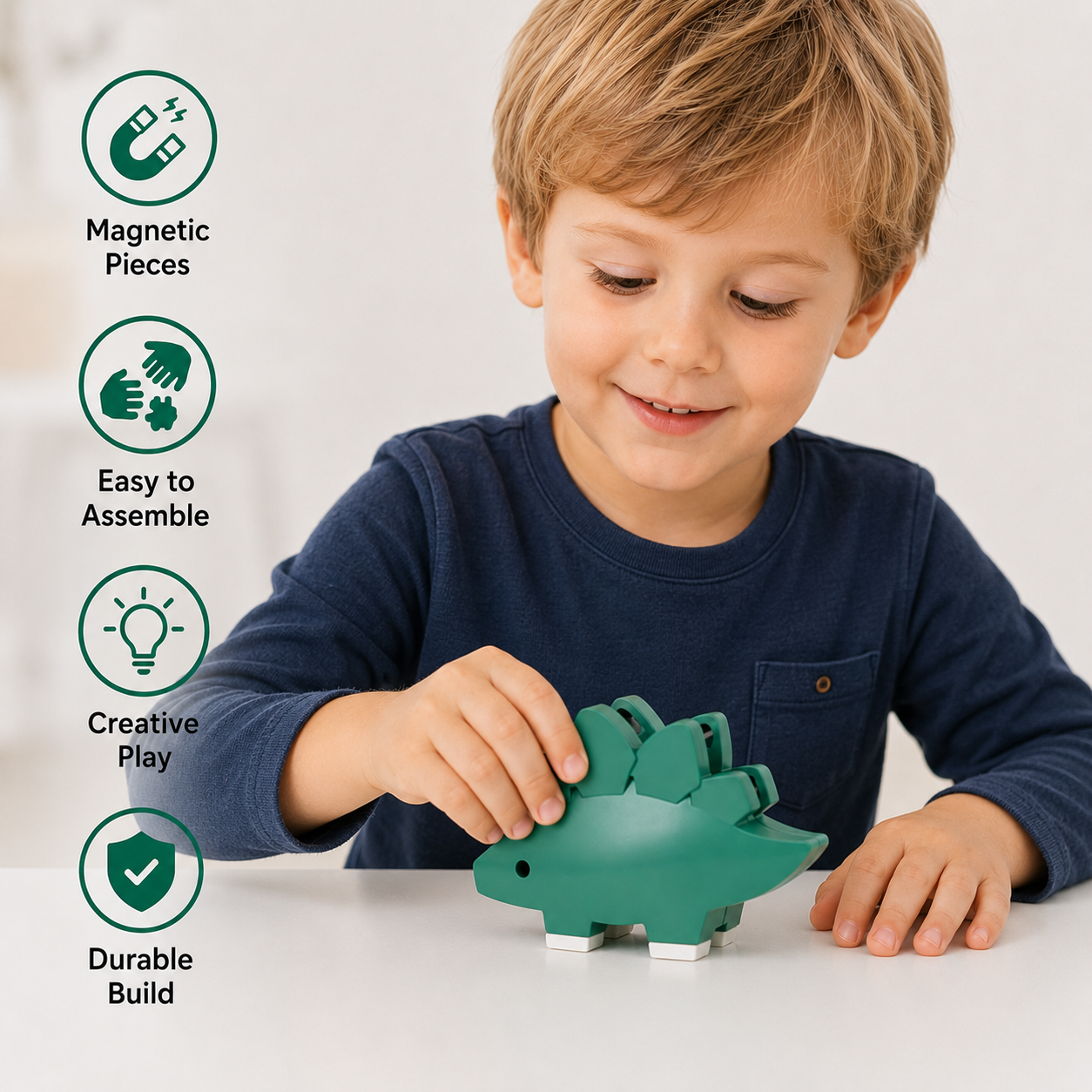 Magnetic Animal Skeleton Builder Set – STEM Take-Apart Learning Toy