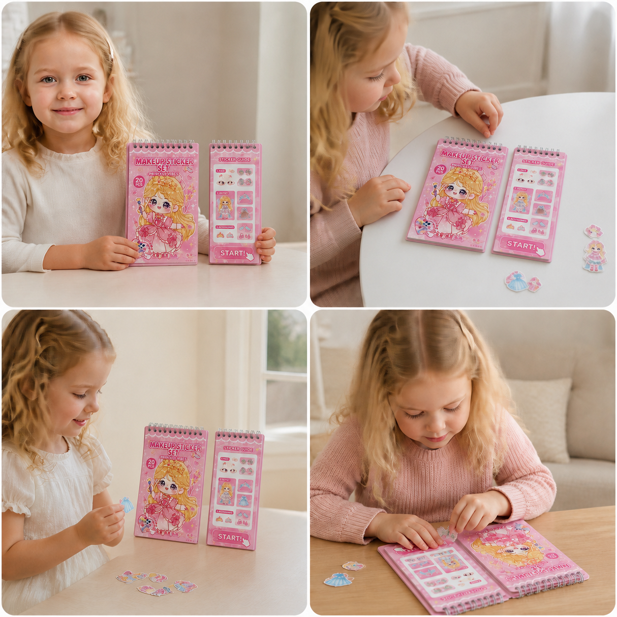 Princess Dress-Up Sticker Activity Book
