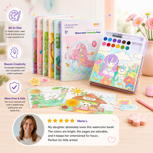 All-in-One Watercolour Painting Book