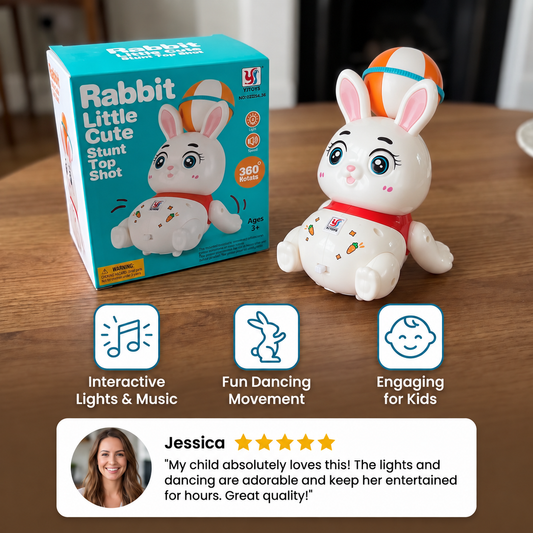 Interactive Dancing Rabbit Toy – Lights, Music & Fun Movement