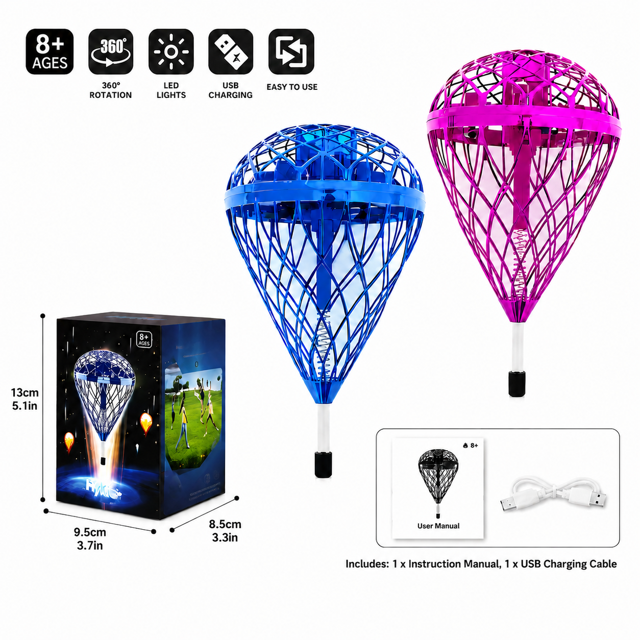 Flying Bouncing Orb Ball – Magic Hover & Toss Toy for Kids