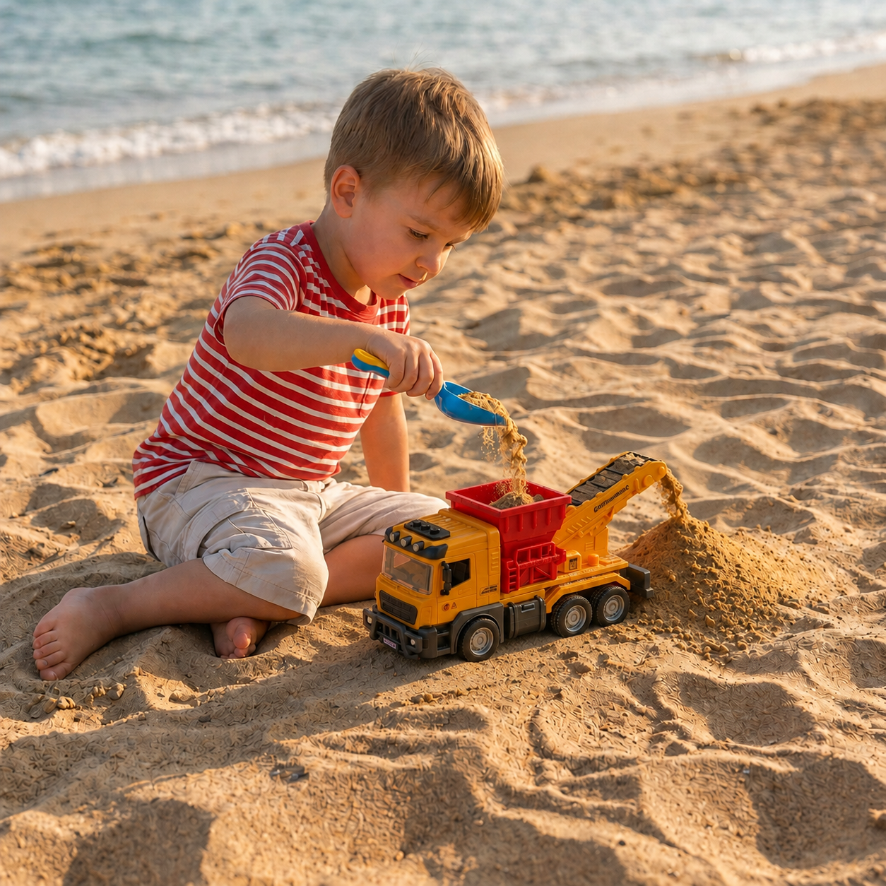 Construction Dump Truck Toy with Lights & Sounds