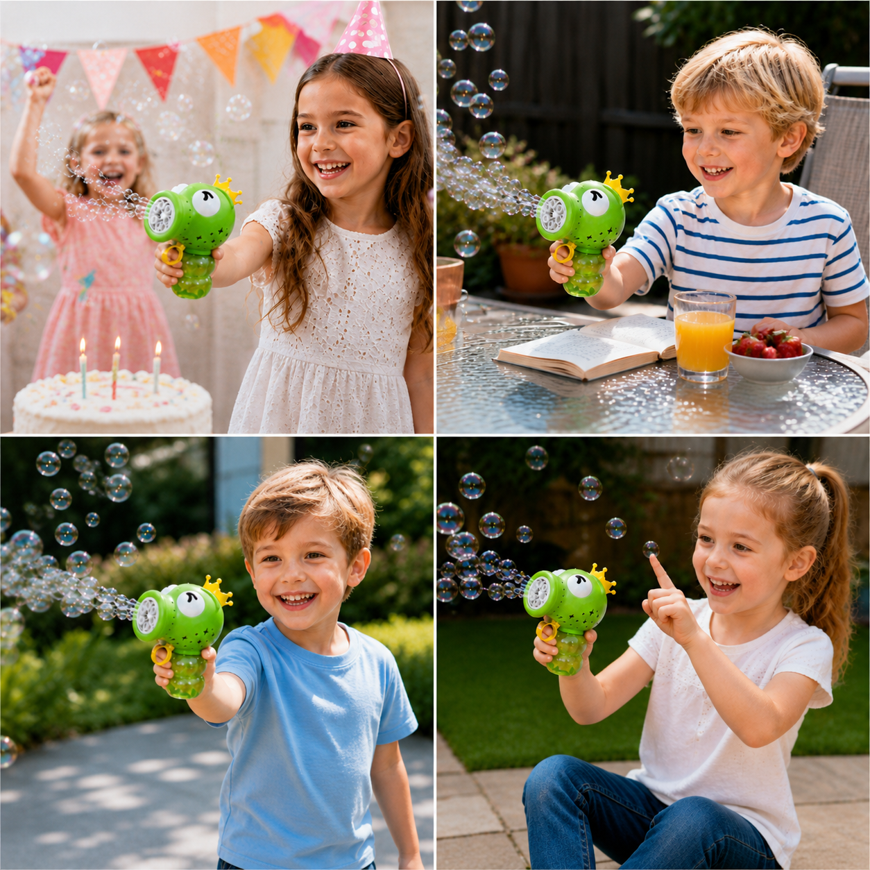 Cute Automatic Bubble Machine – Electric Bubble Blower for Kids