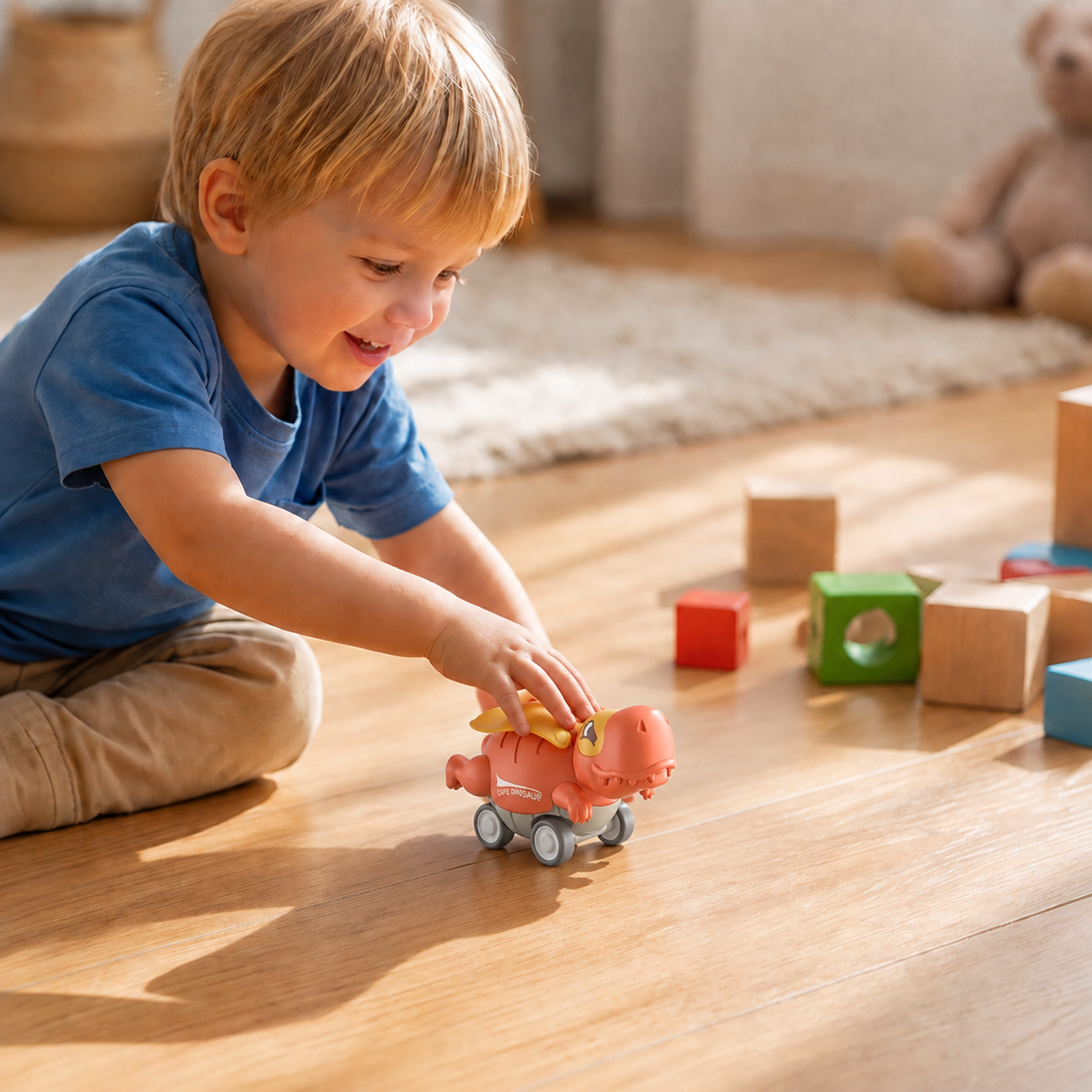 Press & Go Dinosaur Cars – Rolling Dinosaur Toys for Kids
