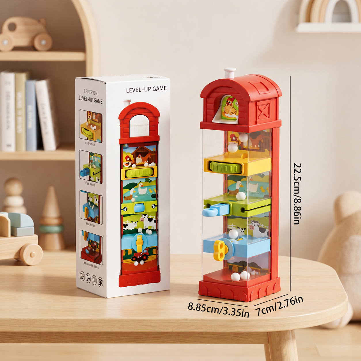 Interactive Farm Ball Run Toy for Fine Motor & Problem-Solving Skills