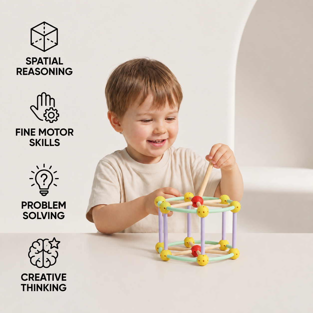 3D Geometry Building Kit – Educational Construction & Spatial Learning Toy
