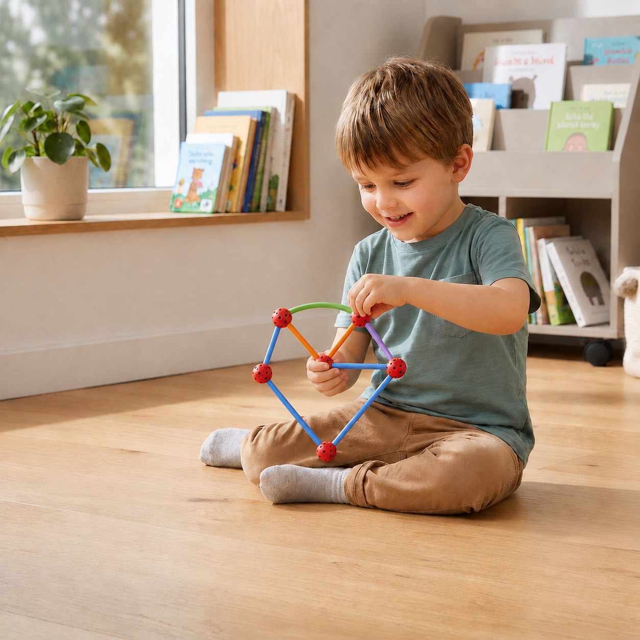 3D Geometry Building Kit – Educational Construction & Spatial Learning Toy