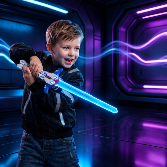 Glowing Telescopic Butterfly Sword Toy