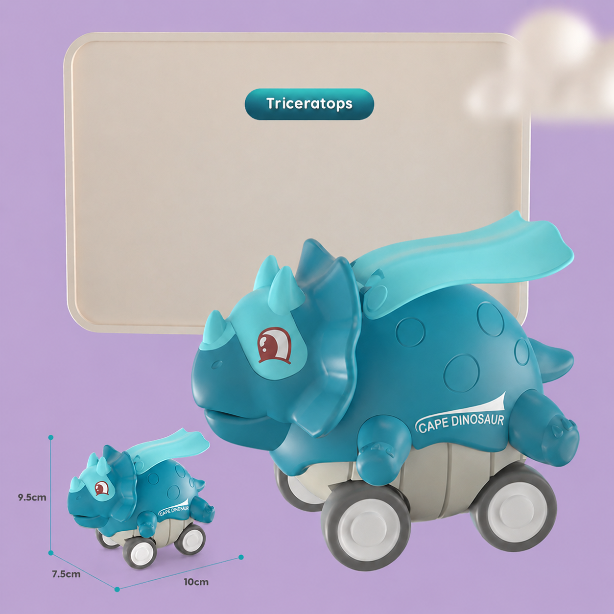 Press & Go Dinosaur Cars – Rolling Dinosaur Toys for Kids