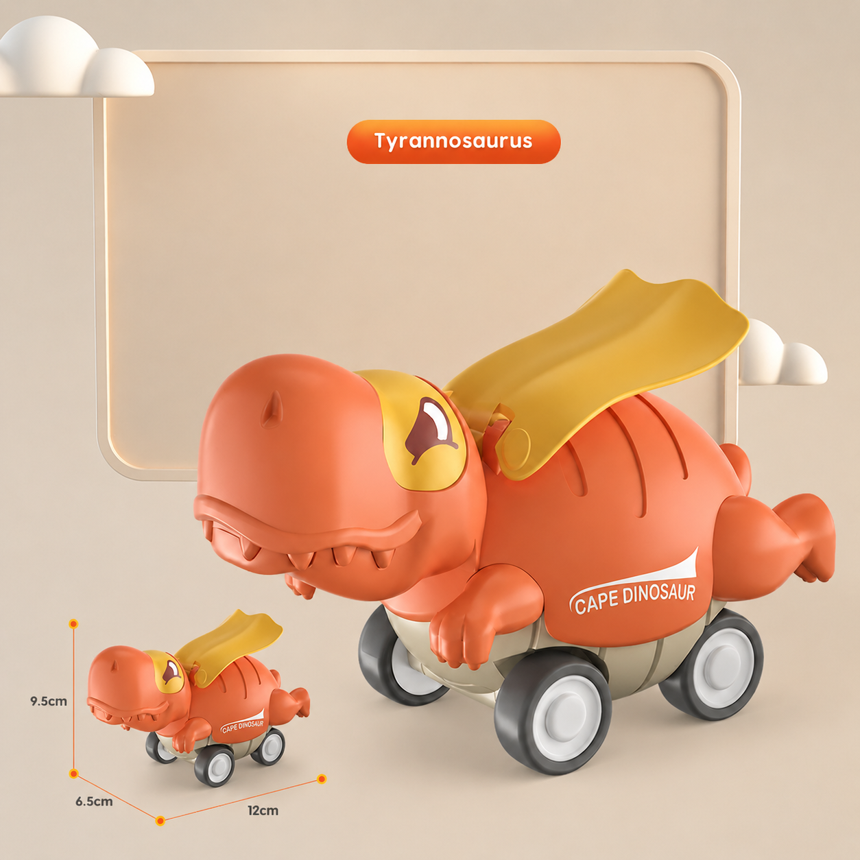 Press & Go Dinosaur Cars – Rolling Dinosaur Toys for Kids