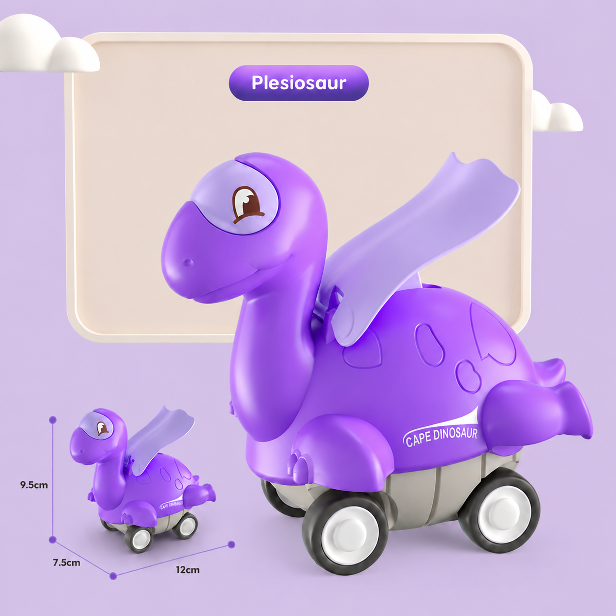 Press & Go Dinosaur Cars – Rolling Dinosaur Toys for Kids