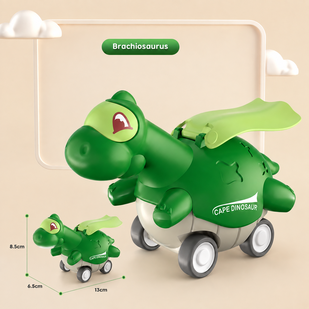 Press & Go Dinosaur Cars – Rolling Dinosaur Toys for Kids