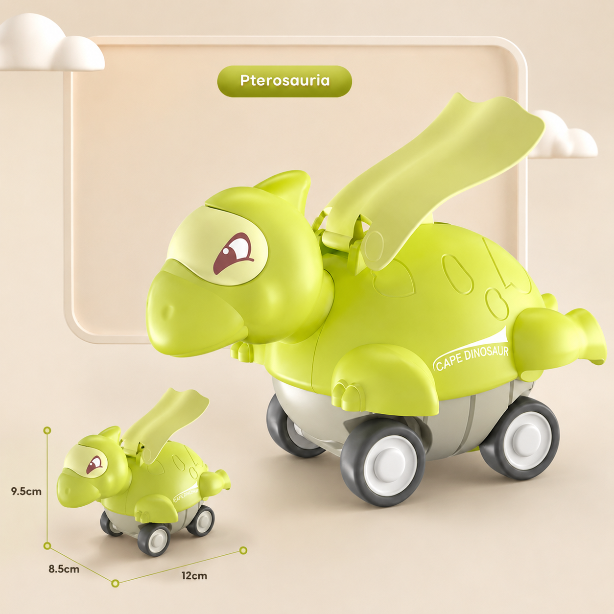 Press & Go Dinosaur Cars – Rolling Dinosaur Toys for Kids