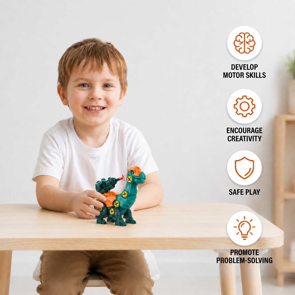 DIY Build & Transform Dinosaur Egg Toy