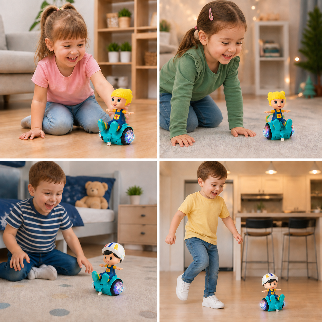 Interactive 360° Dancing Balance Toy with Lights & Music
