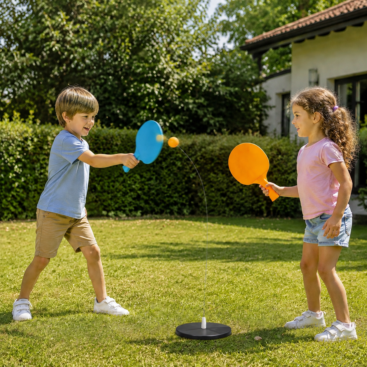 Interactive Light-Up Table Tennis Game for Kids