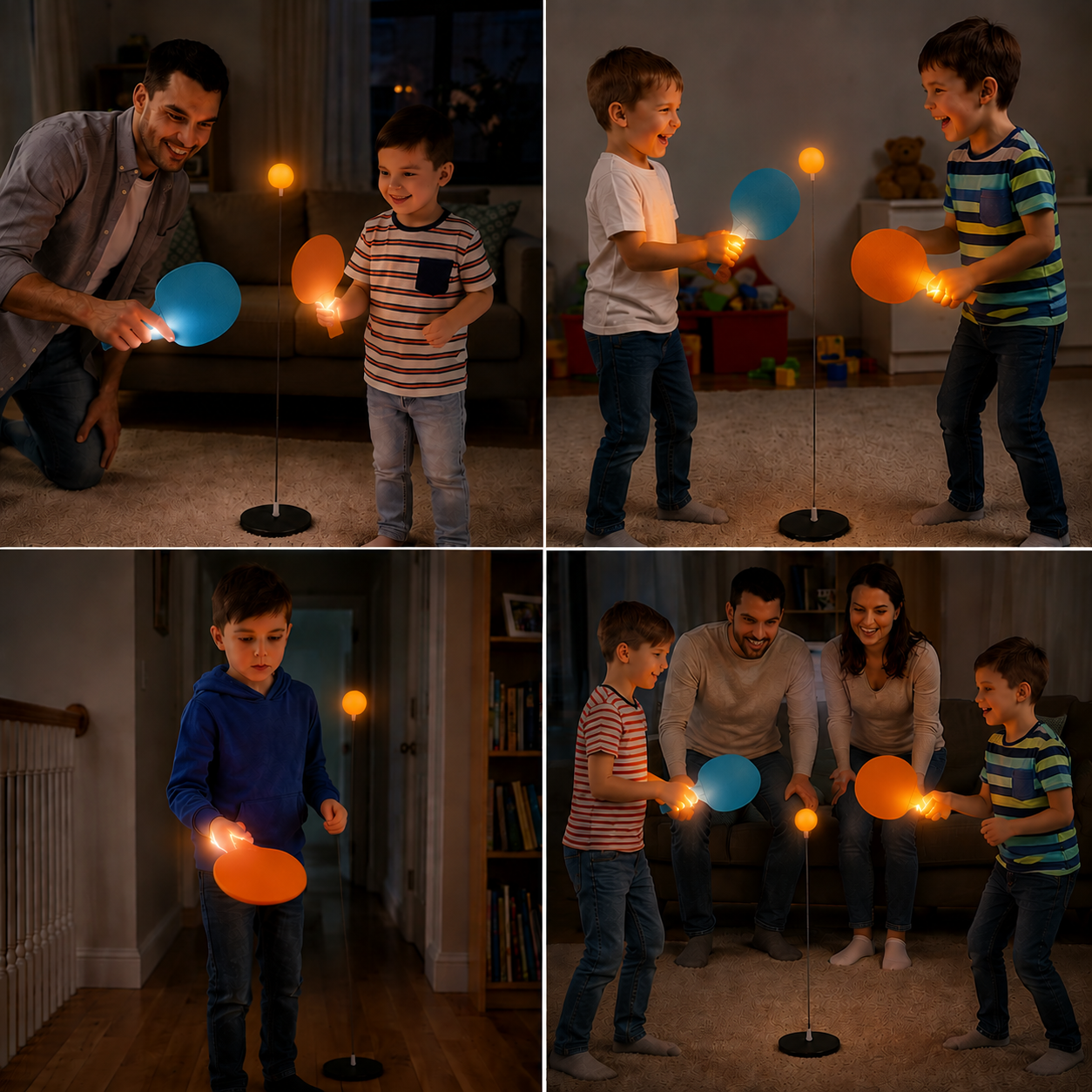 Interactive Light-Up Table Tennis Game for Kids
