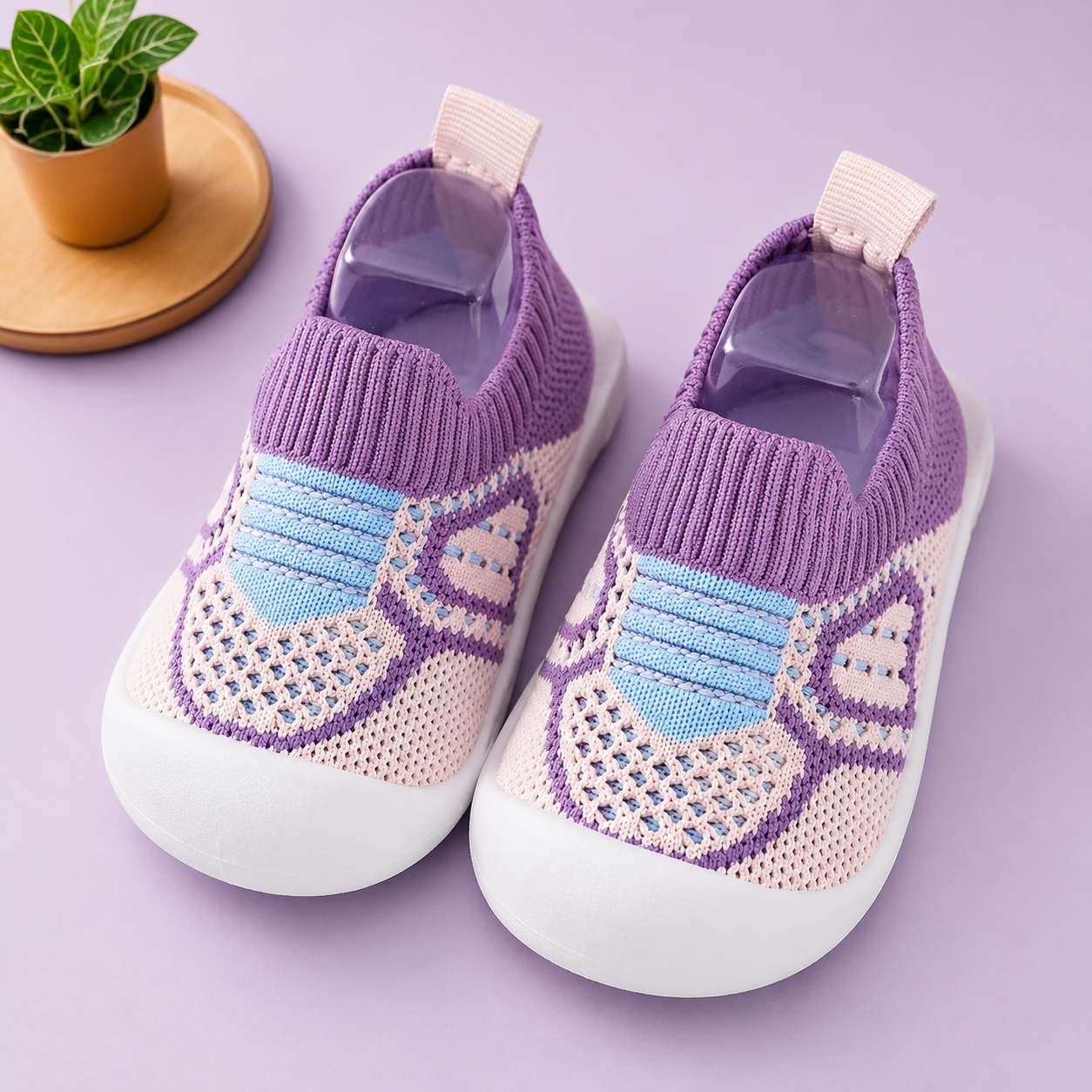 Soft Knit Anti-Slip Baby Sock Shoes for First Steps
