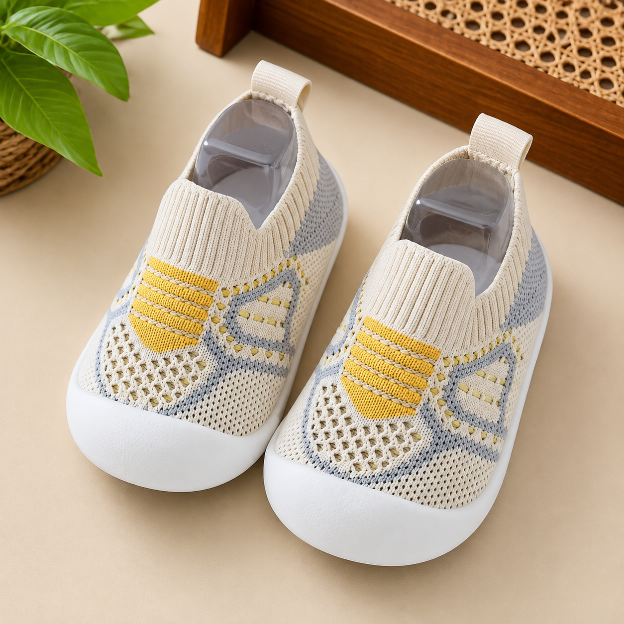 Soft Knit Anti-Slip Baby Sock Shoes for First Steps