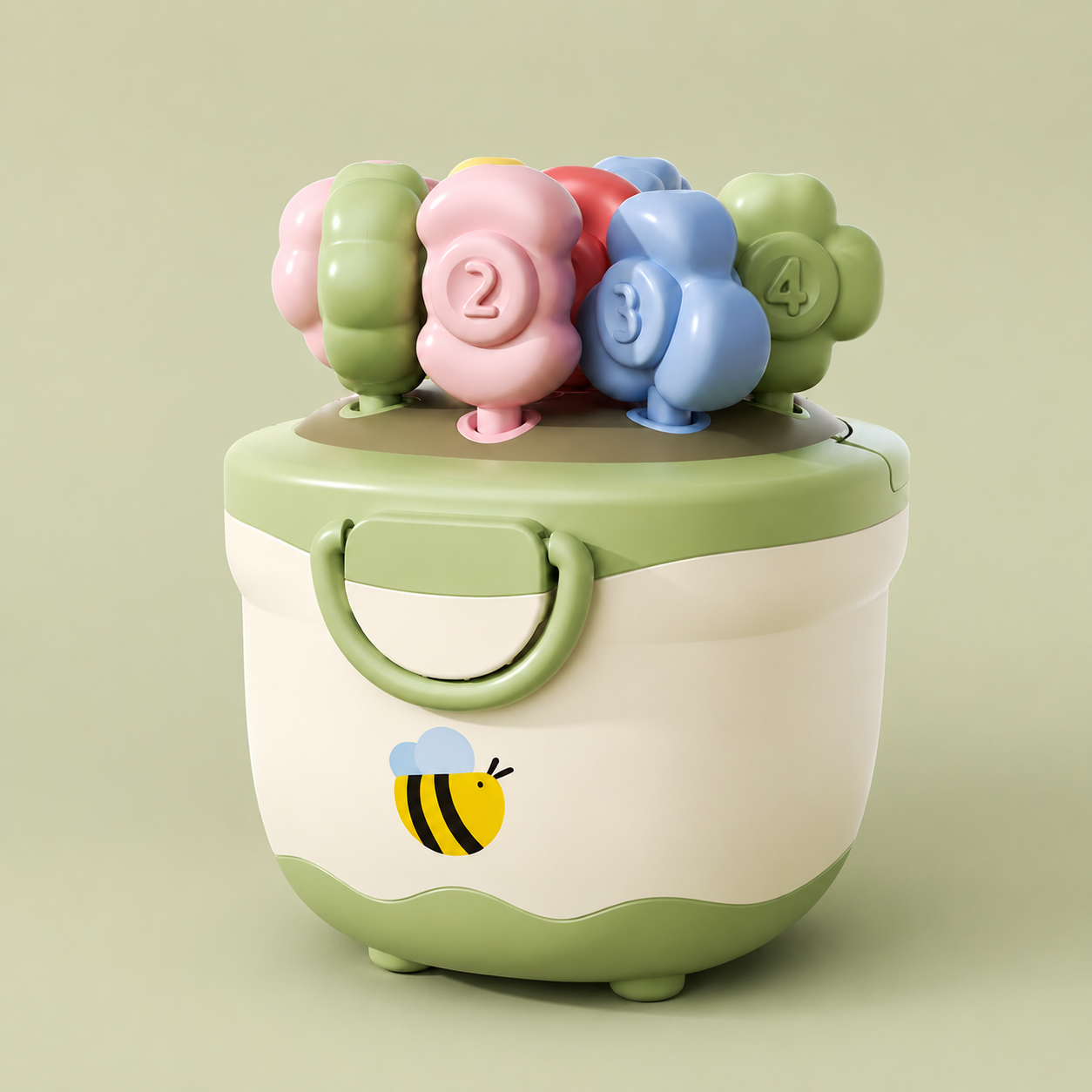 Montessori Flower Pot Color & Number Matching Learning Game