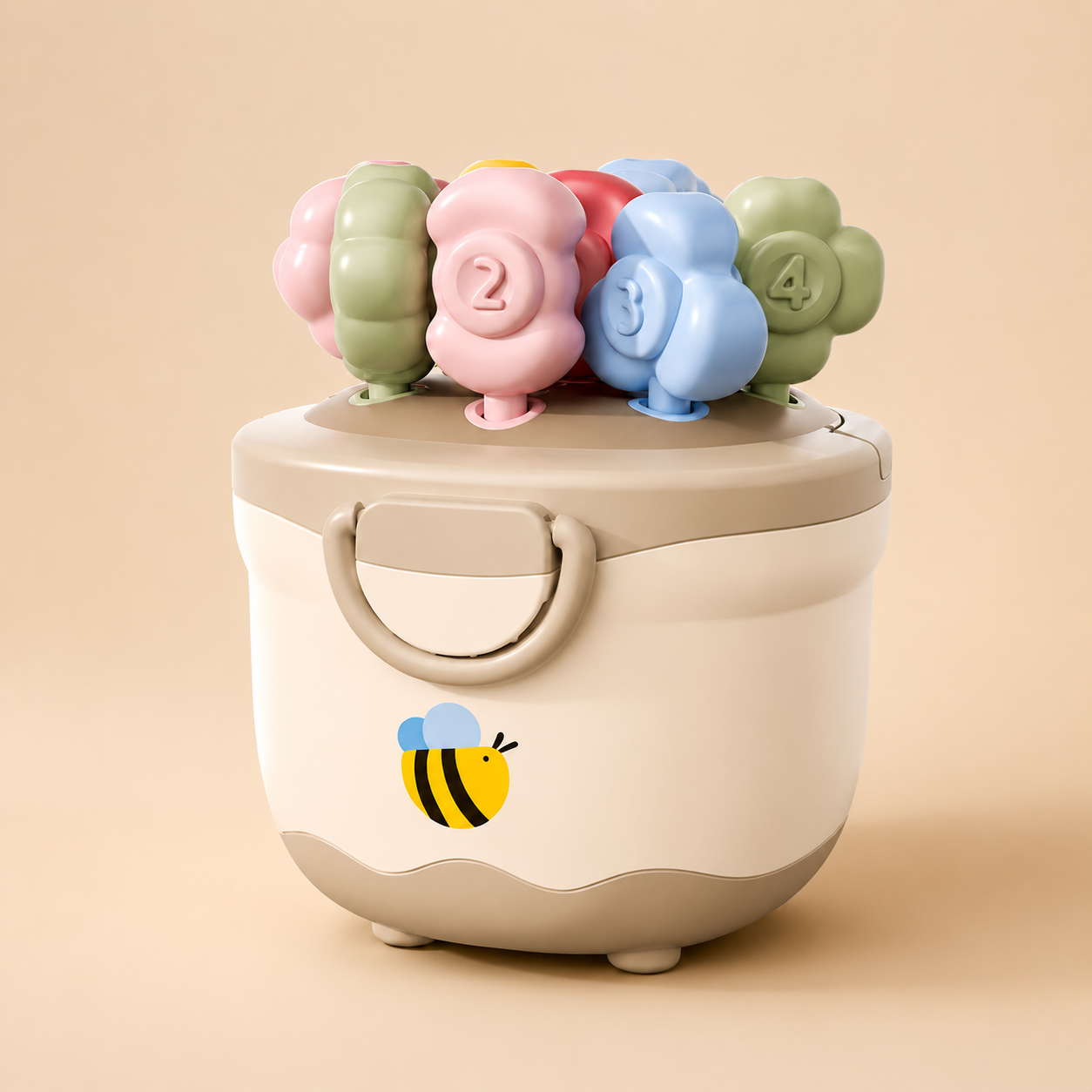 Montessori Flower Pot Color & Number Matching Learning Game