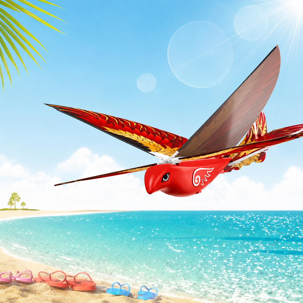 Remote Control Flapping-Wing Flying Bird Toy for Kids