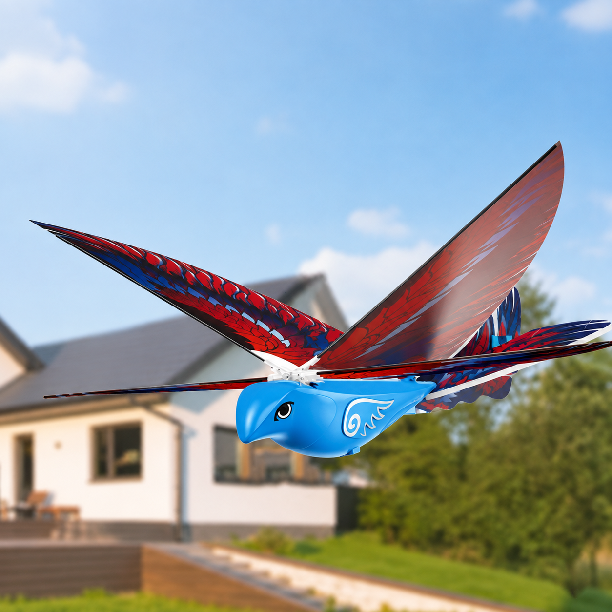 Remote Control Flapping-Wing Flying Bird Toy for Kids
