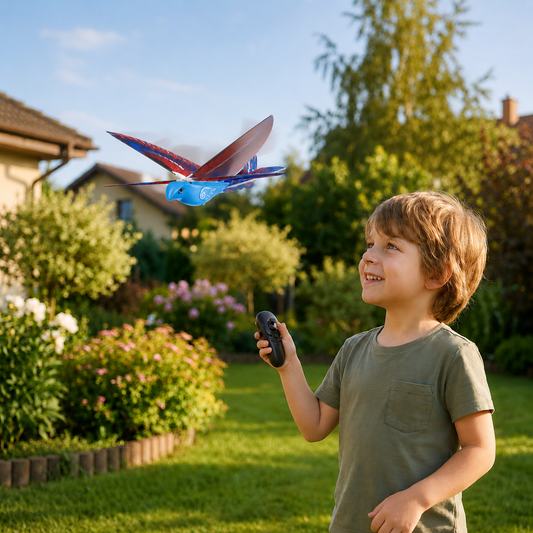 Remote Control Flapping-Wing Flying Bird Toy for Kids