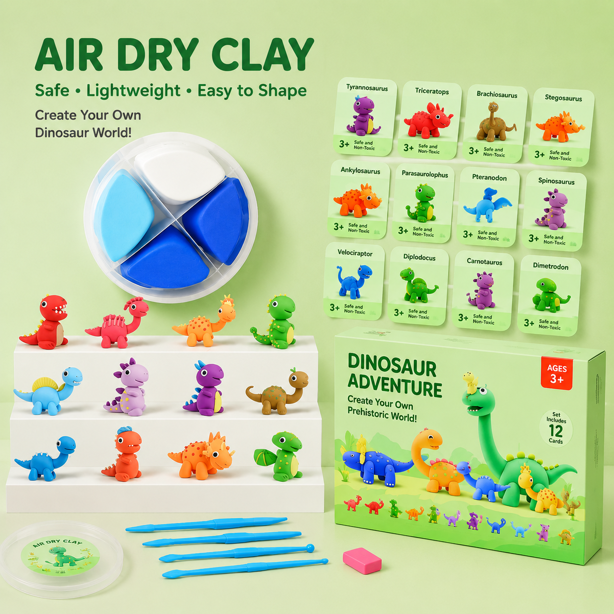 DIY Air Dry Clay Craft Kits for Kids