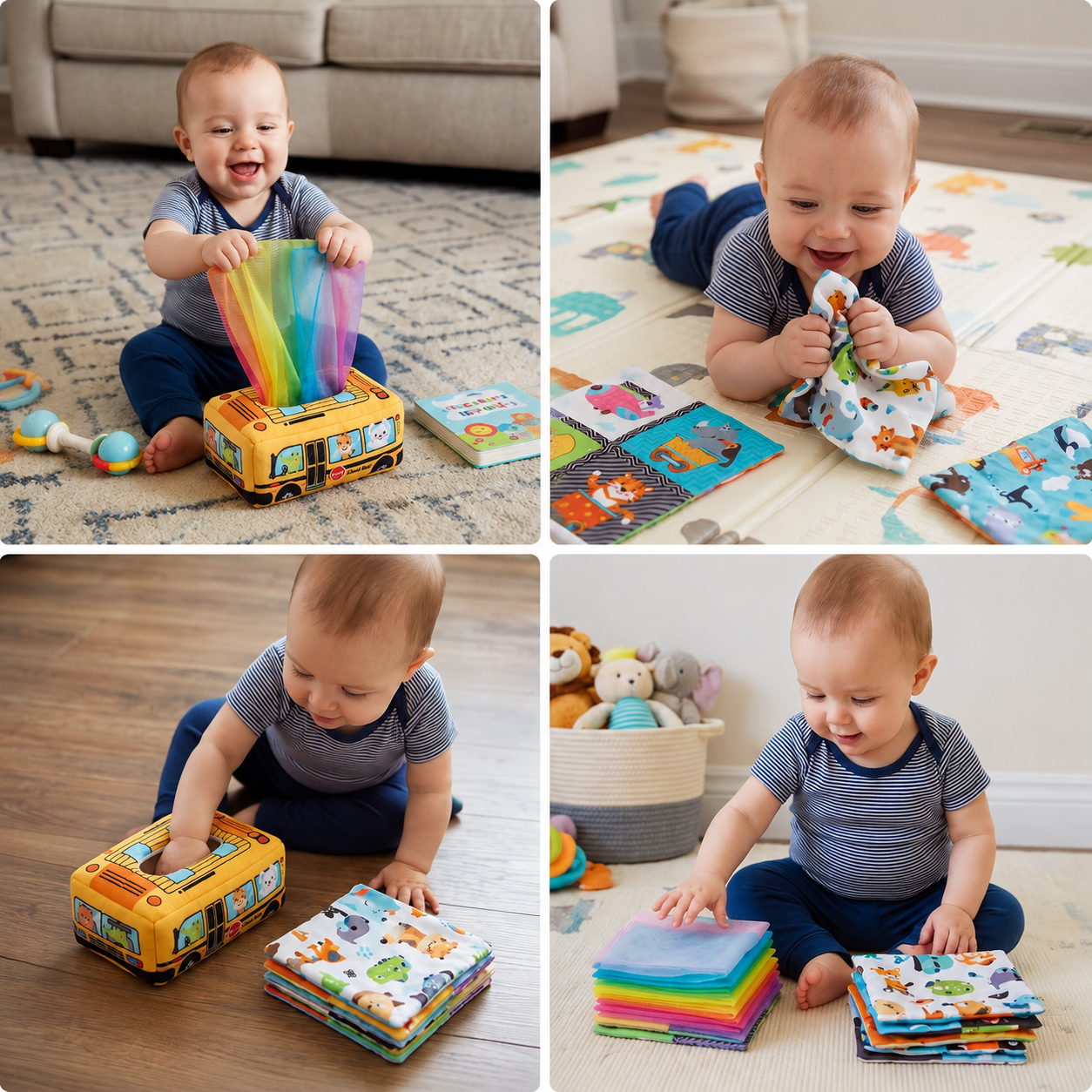 Montessori Magic Tissue Box – Sensory Learning Toy for Babies