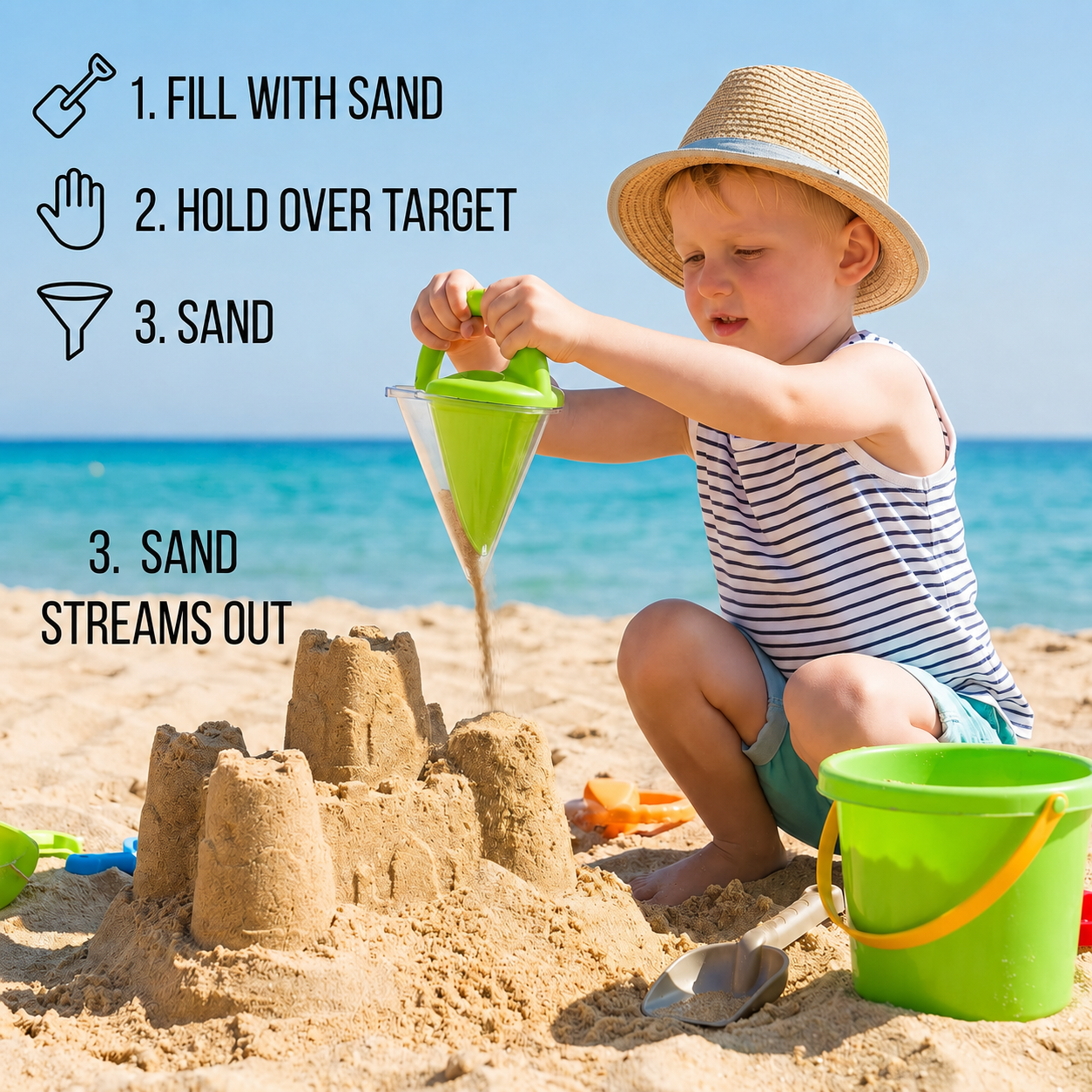 Kids Beach Sand Funnel Toy