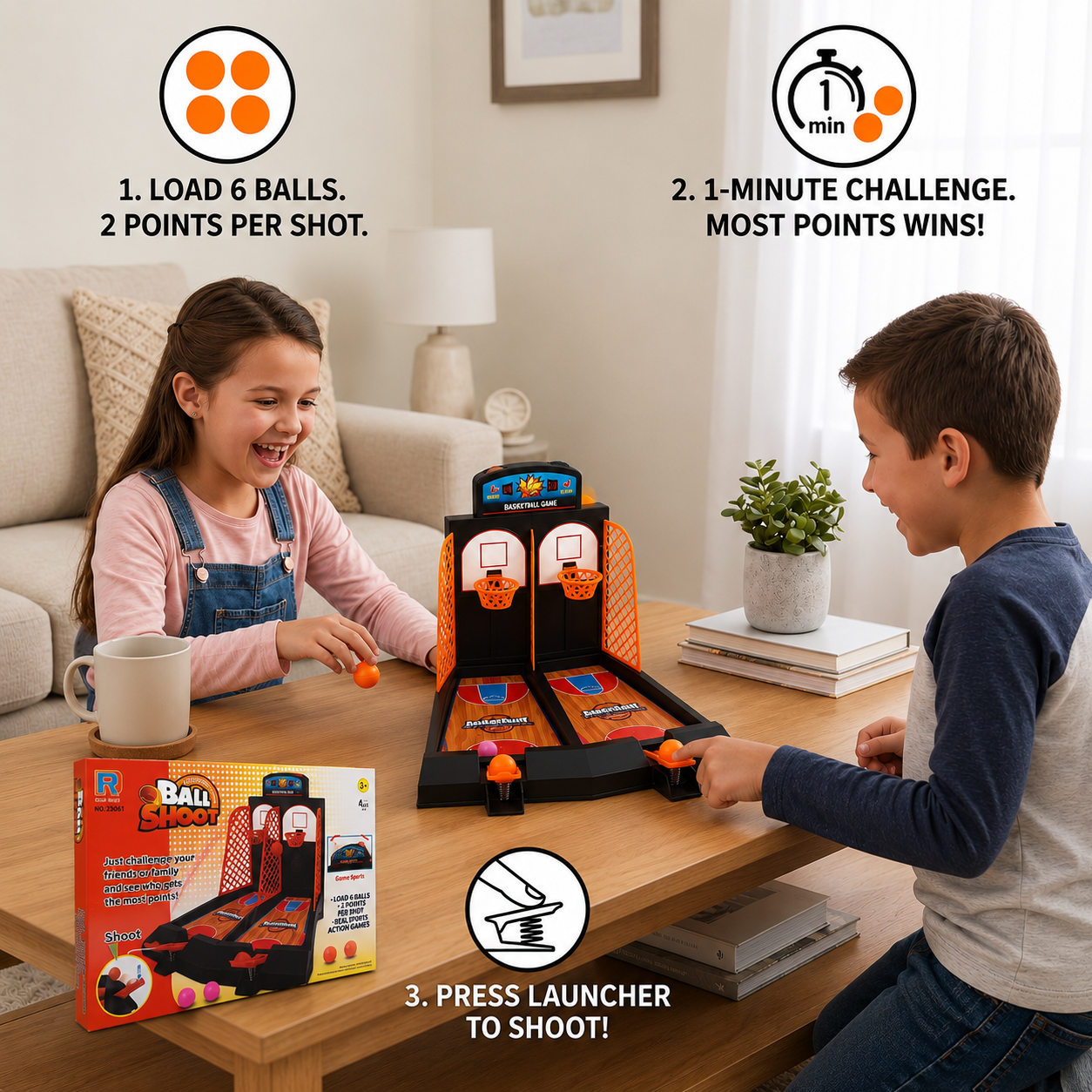 2-Player Basketball Shootout Game