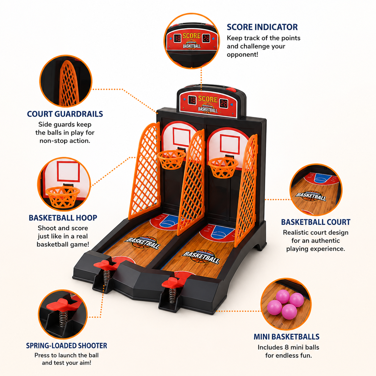 2-Player Basketball Shootout Game