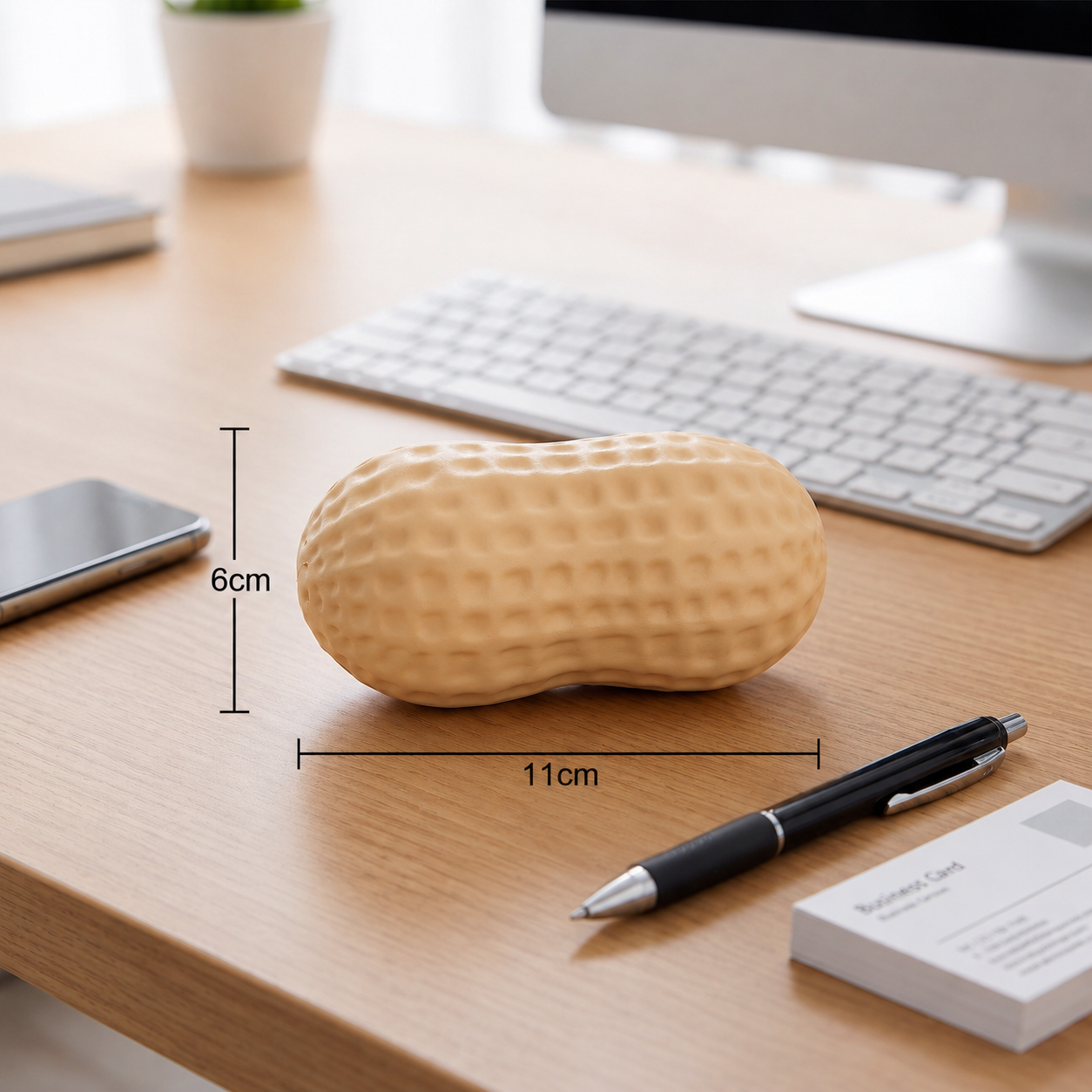 Jumbo Peanut Squishy Stress Toy