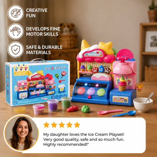 DIY Ice Cream Clay Maker Playset